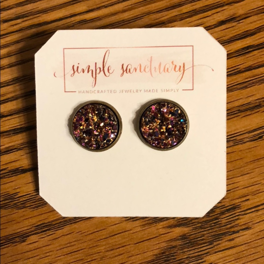 Druzy Earrings - multiple colors available